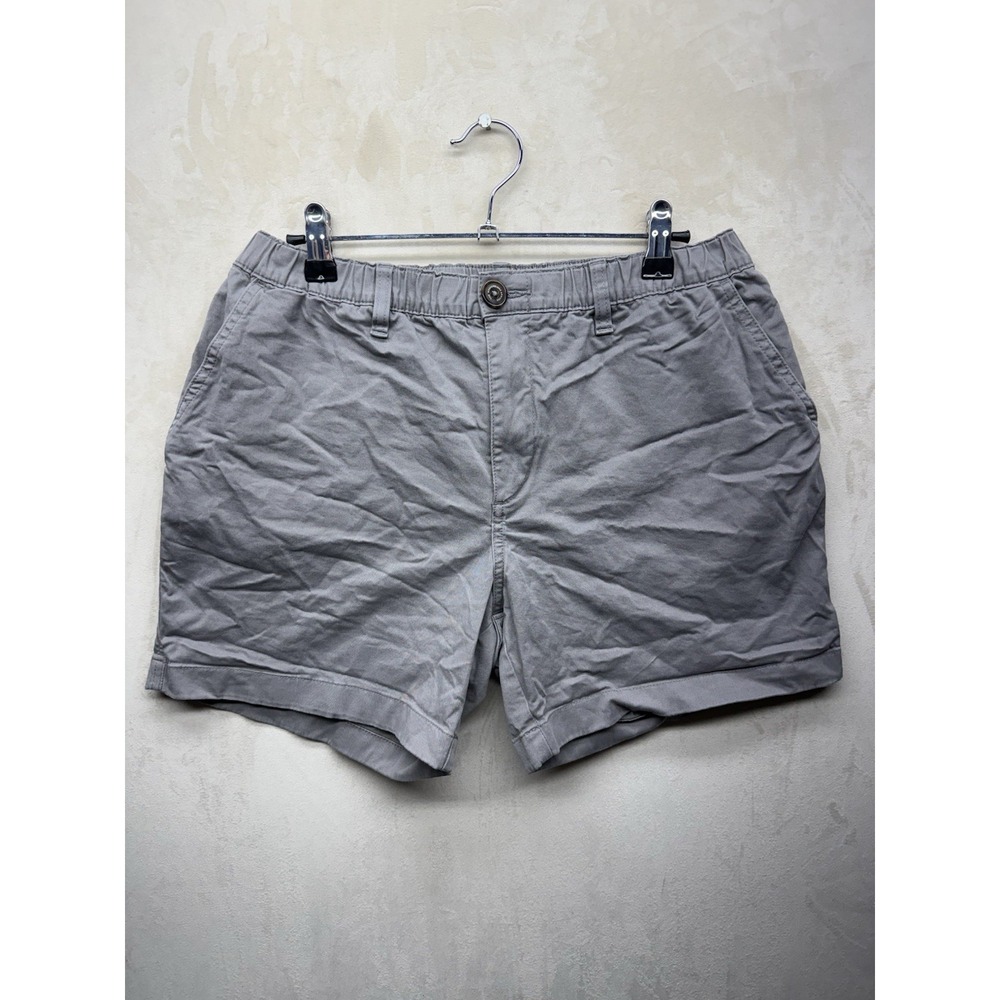 Chubbies Originals Shorts Mens M 5.5" Inseam Gray Stretch Twill Chino Elastic